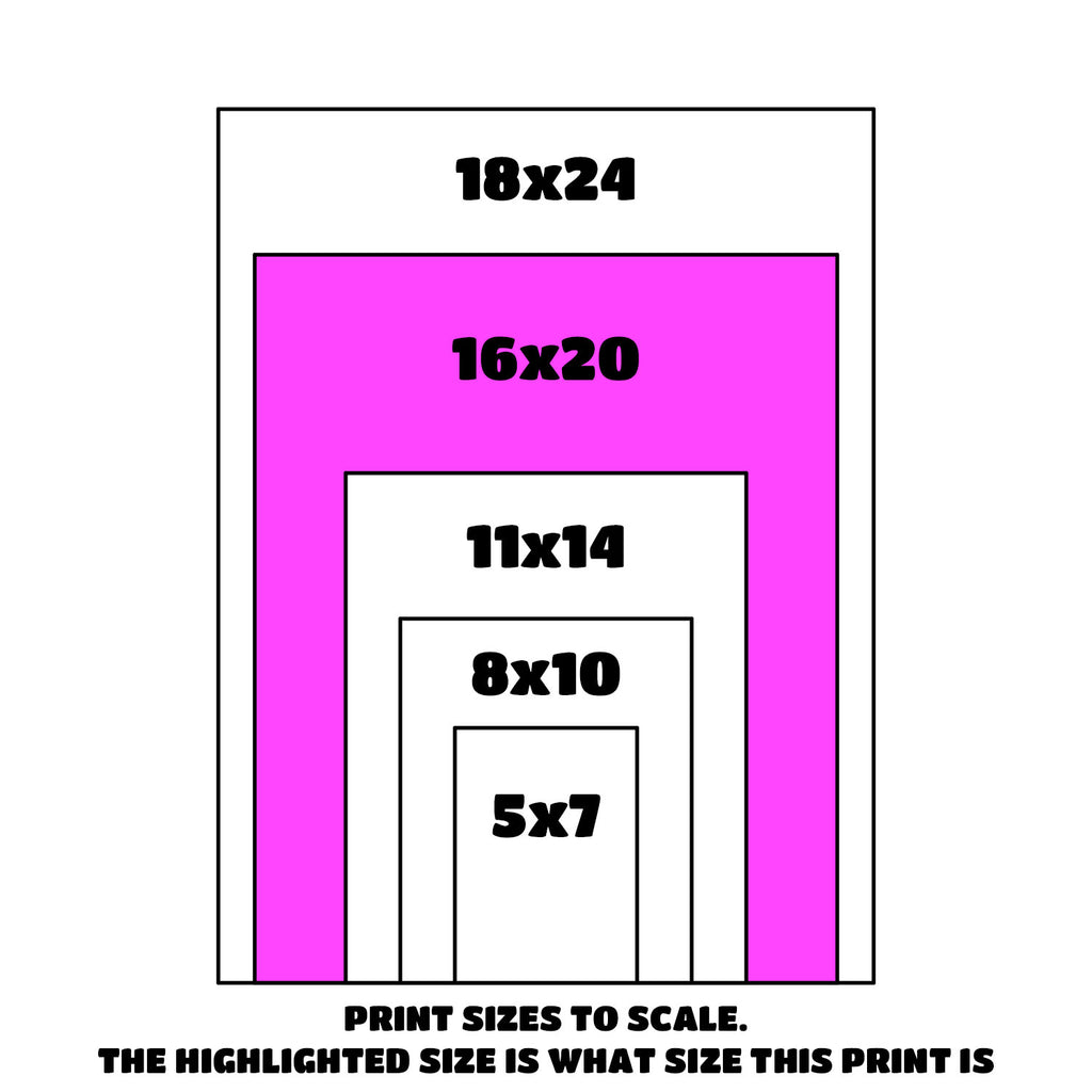 "GUILTY SMURF" 16 x 20 PRINT