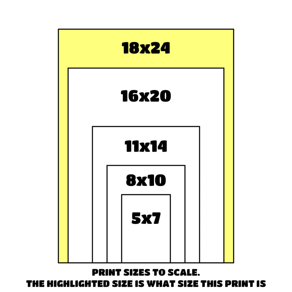 "X-MONSTER" 18 x 24 PRINT