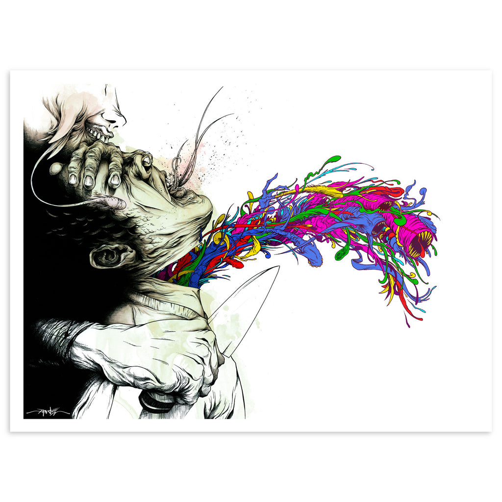 "ESCAPED CONVICTION" 18 x 24 PRINT