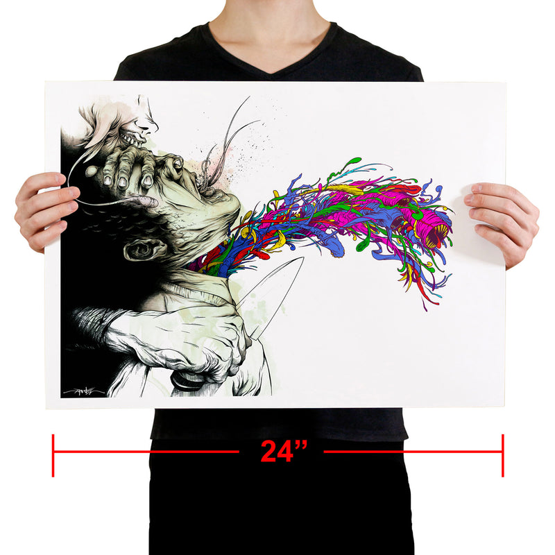 "ESCAPED CONVICTION" 18 x 24 PRINT