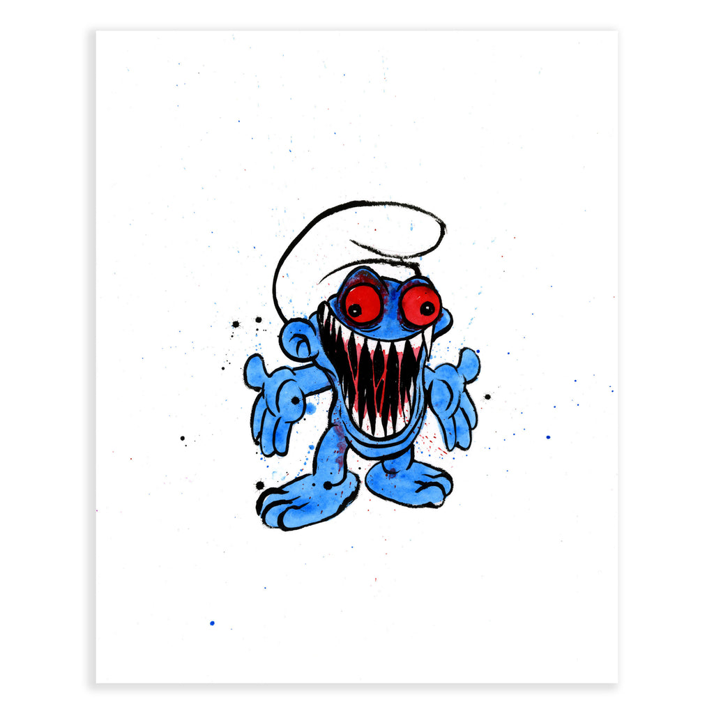 "NO LONGER SMURF 4" ORIGINAL ART