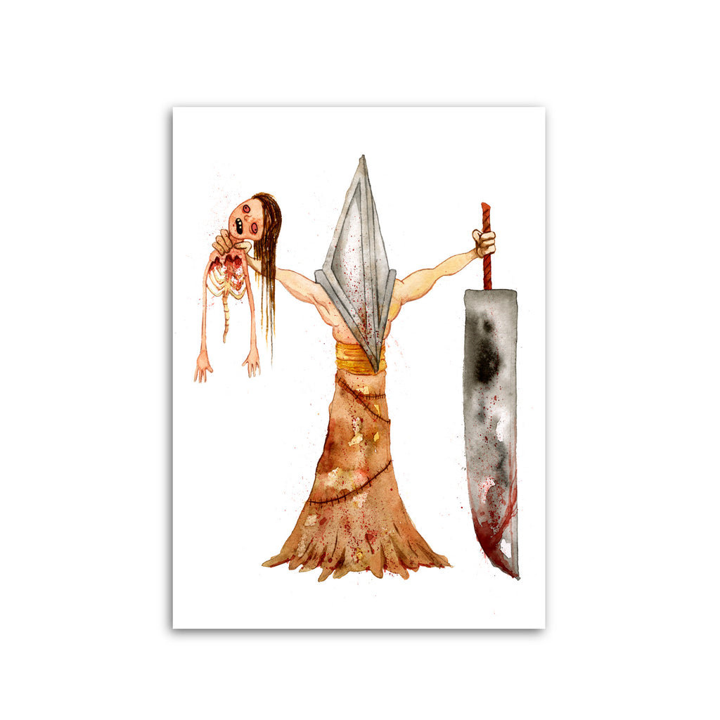 "PYRAMID HEAD" 5x7 PRINT
