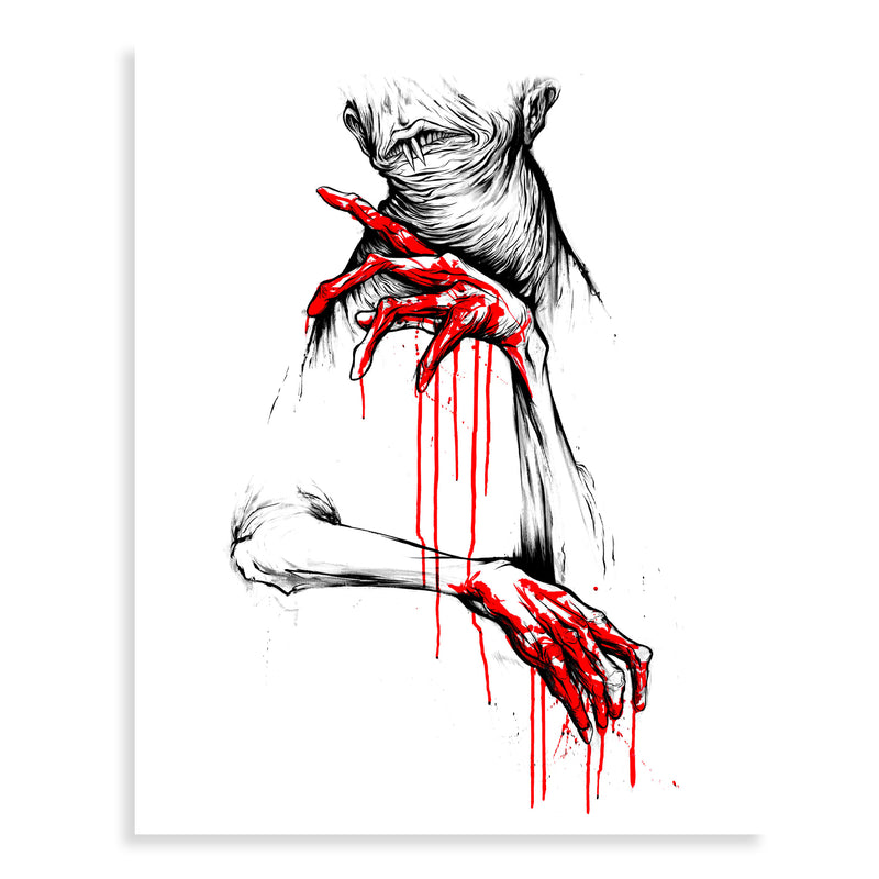 "RED HANDED" 16x20 ART PRINT