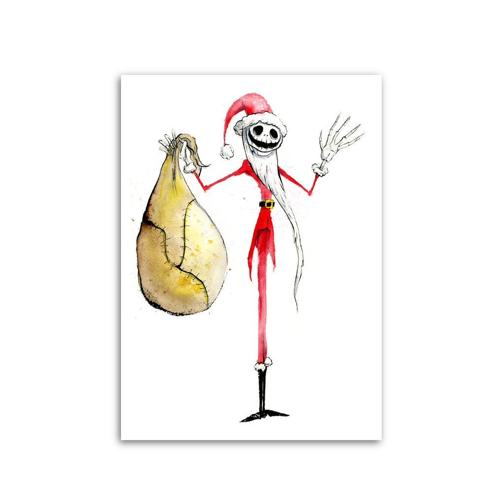"SANTA JACK" 5x7 PRINT